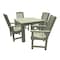 Highwood Usa Lehigh 5pc Square Outdoor Patio Furniture Dining Set AD-DNL44-EUC - alternate 1